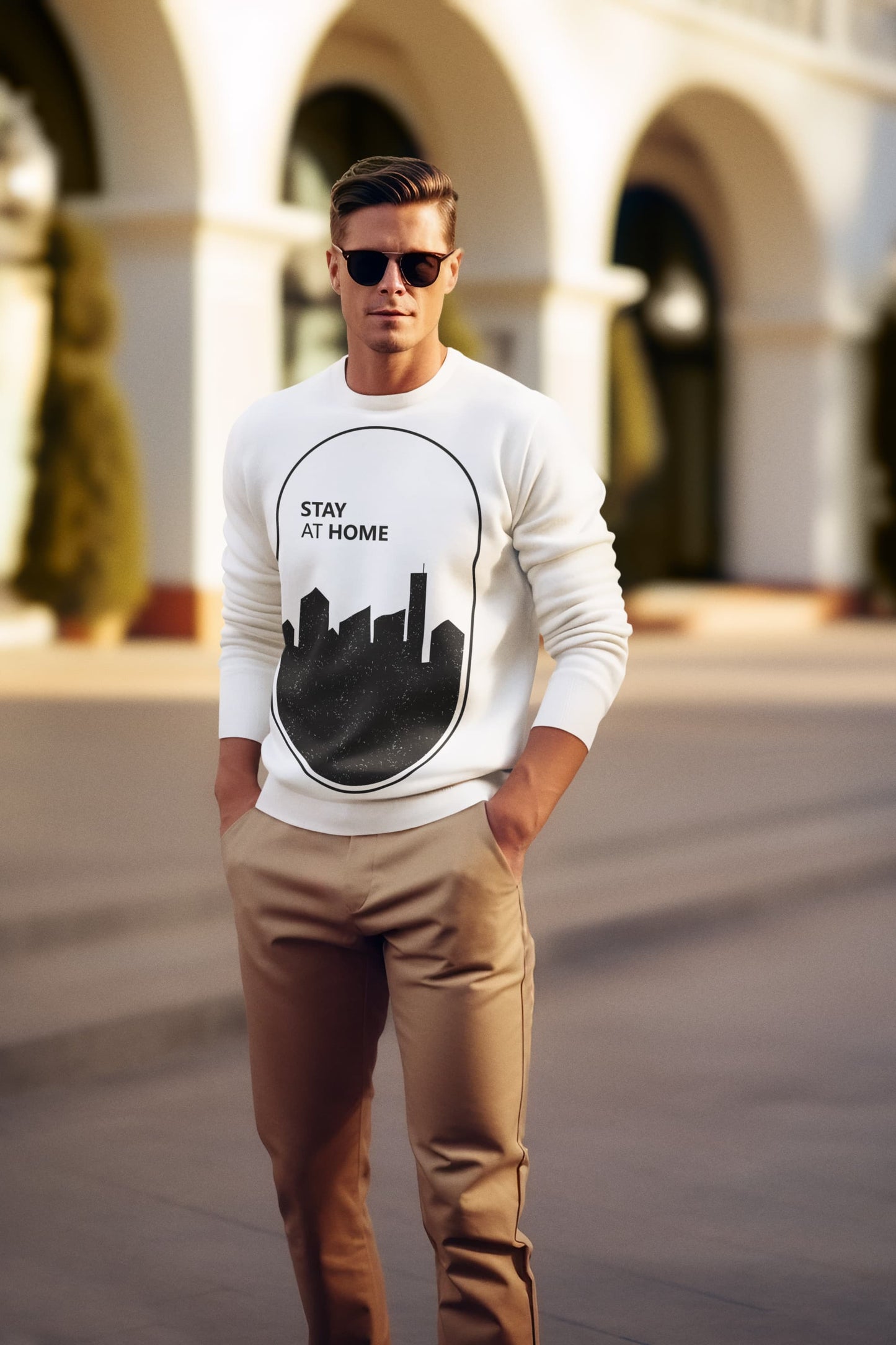 Men's White Sweatshirts
