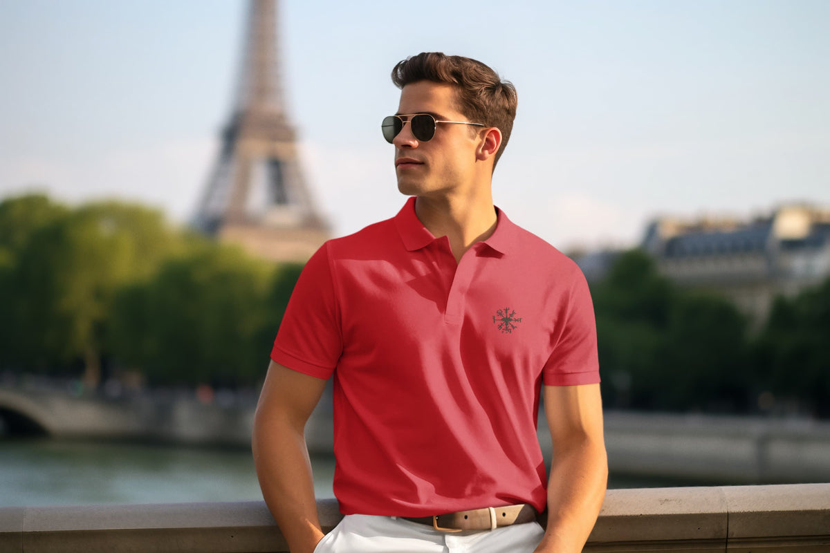 Men's Red Polo T-shirts