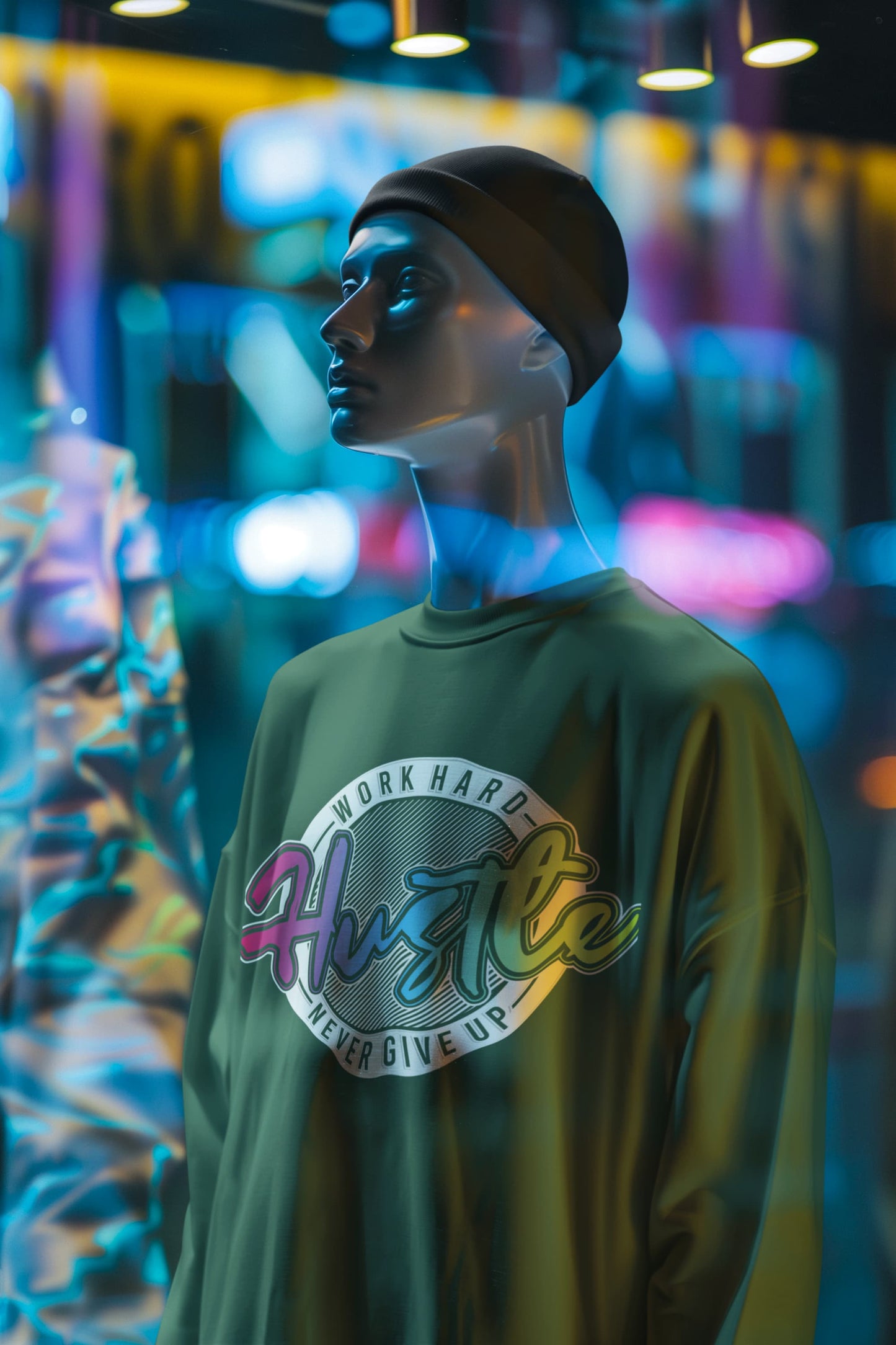 Men's Olive Green Sweatshirts