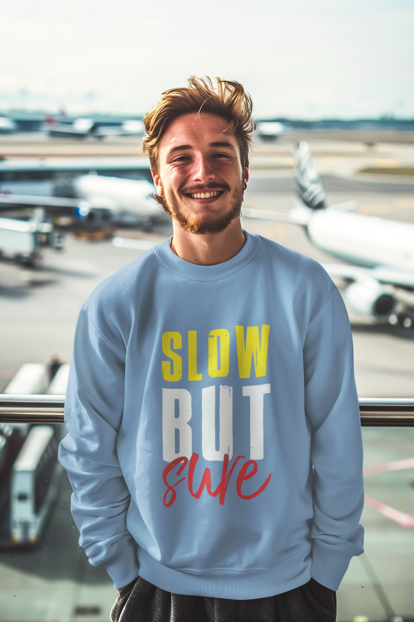 Men's Baby Blue Sweatshirts