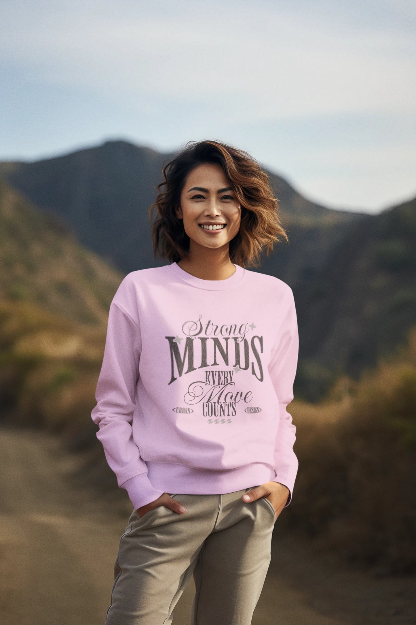 Men's Light Pink Sweatshirts