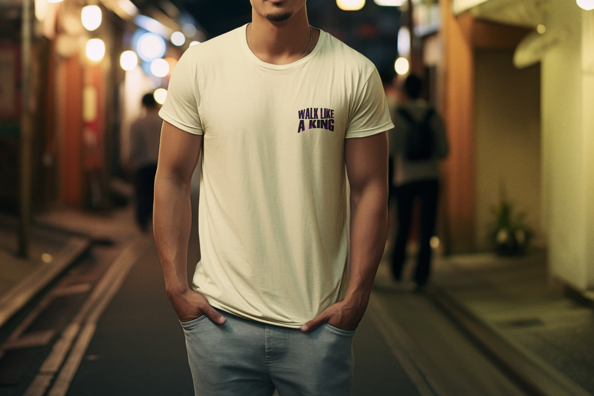 Men's Almond Round Neck T-shirts