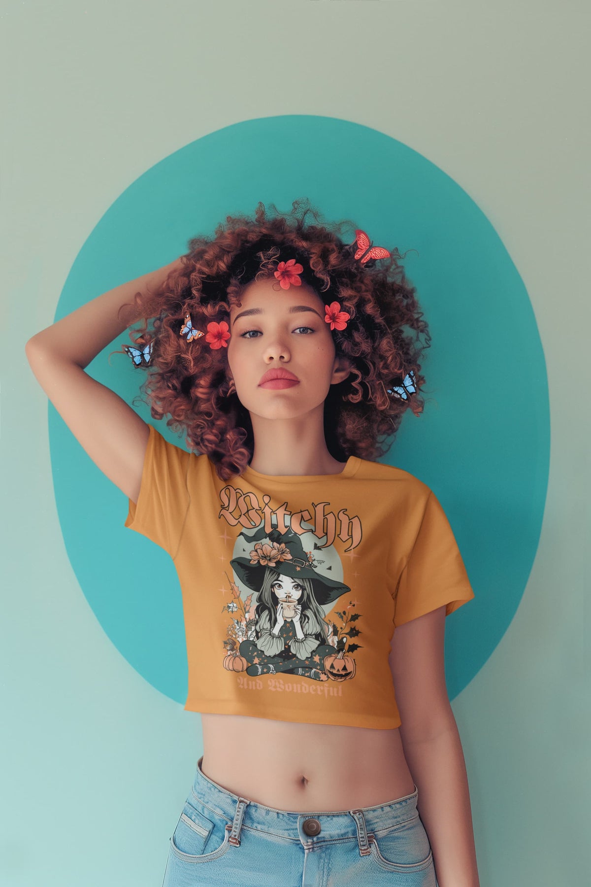Women's Mustard Yellow Crop Top