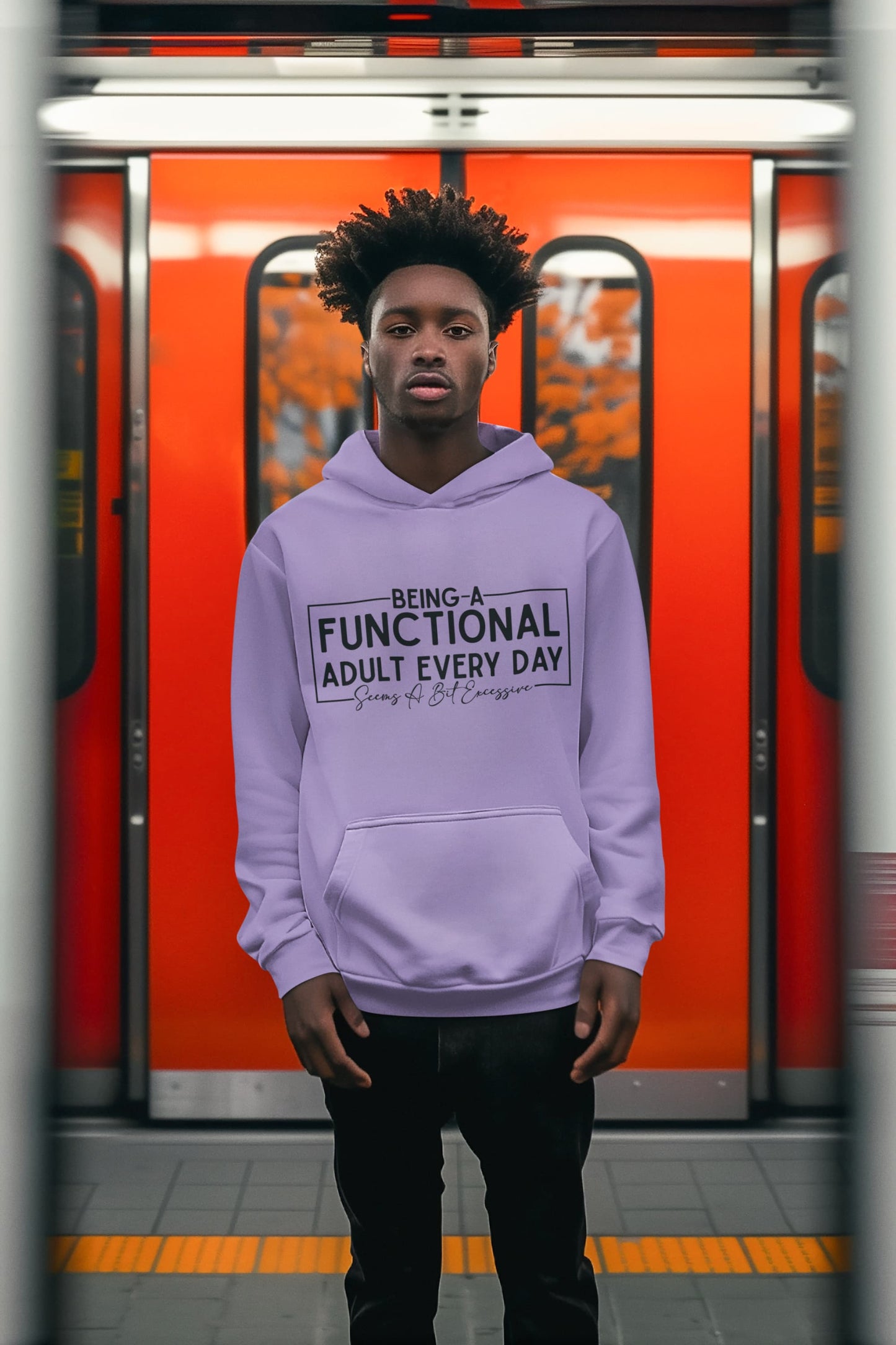 Men's Iris Lavender Hoodies
