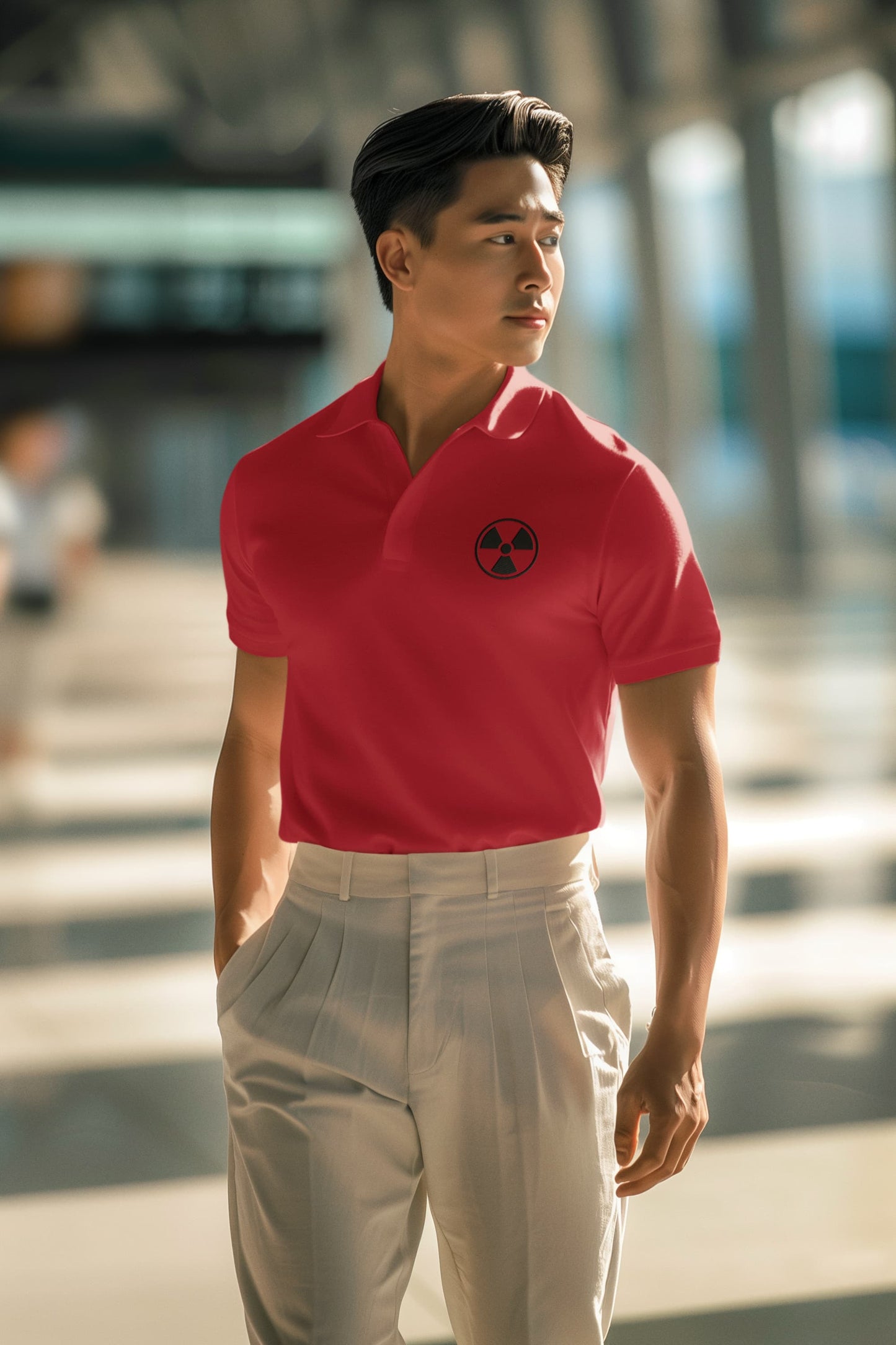 Men's Red Polo T-shirts