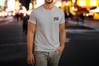 Men's Melange Grey Round Neck T-shirts