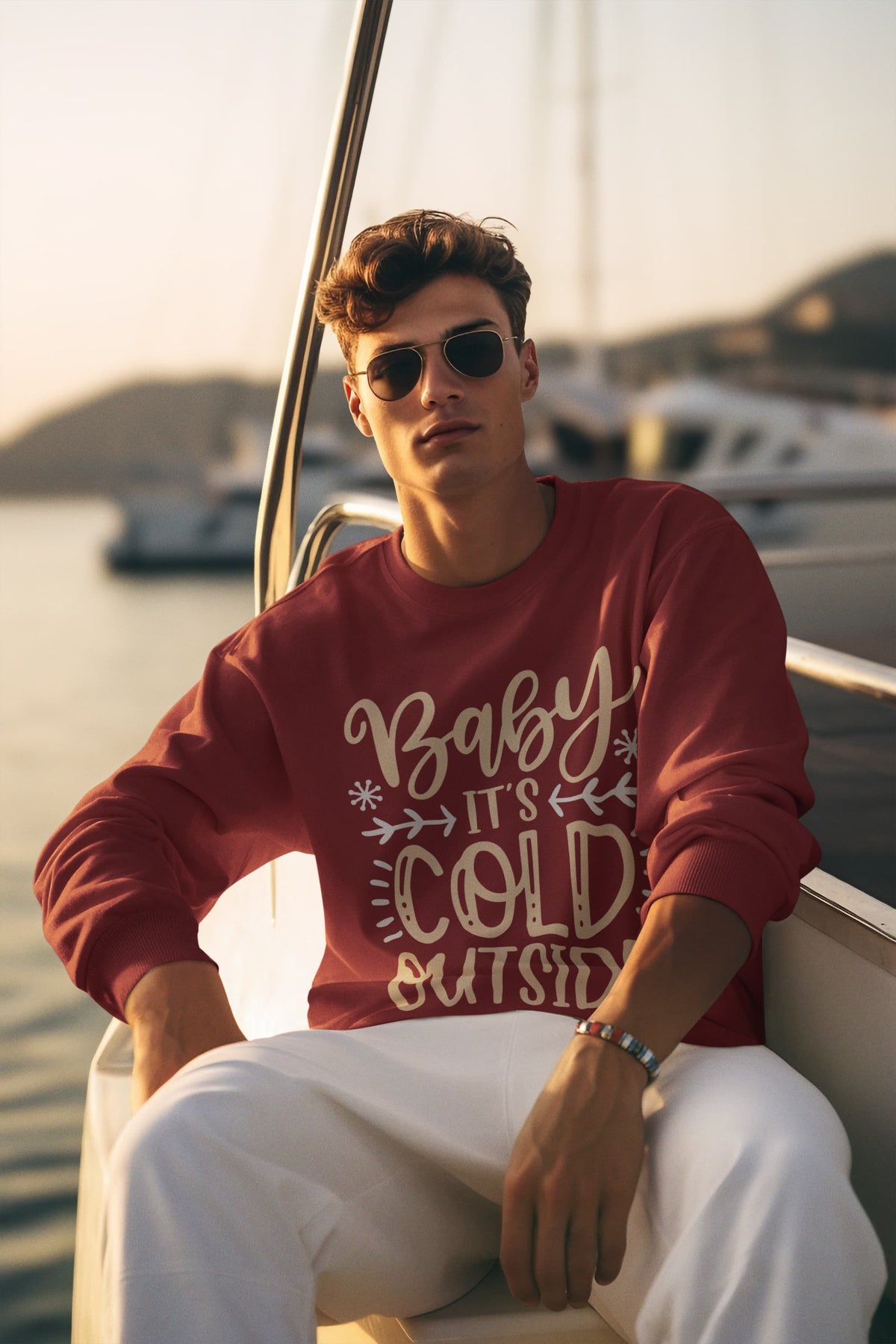 Men's Maroon Sweatshirts
