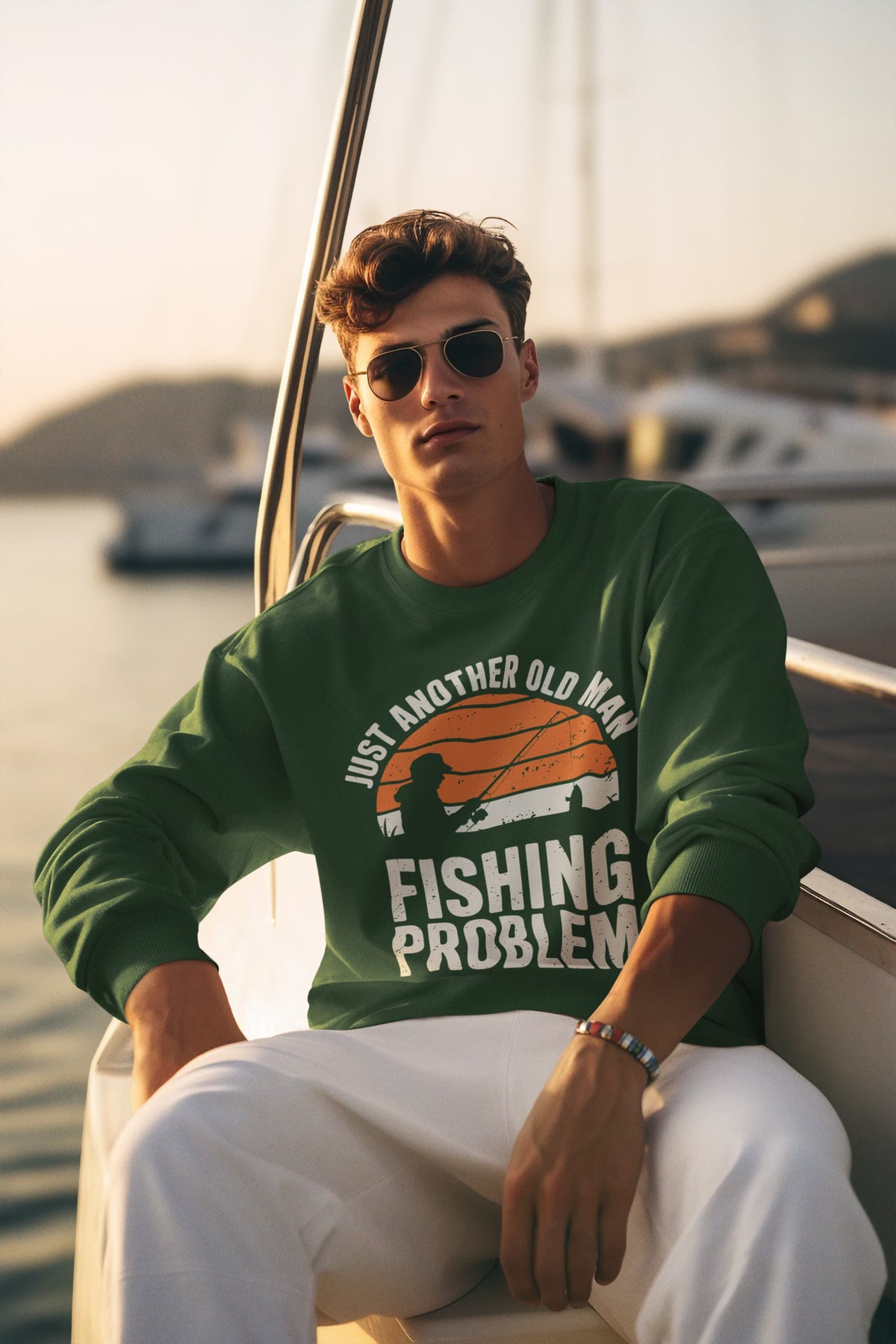 Men's Olive Green Sweatshirts