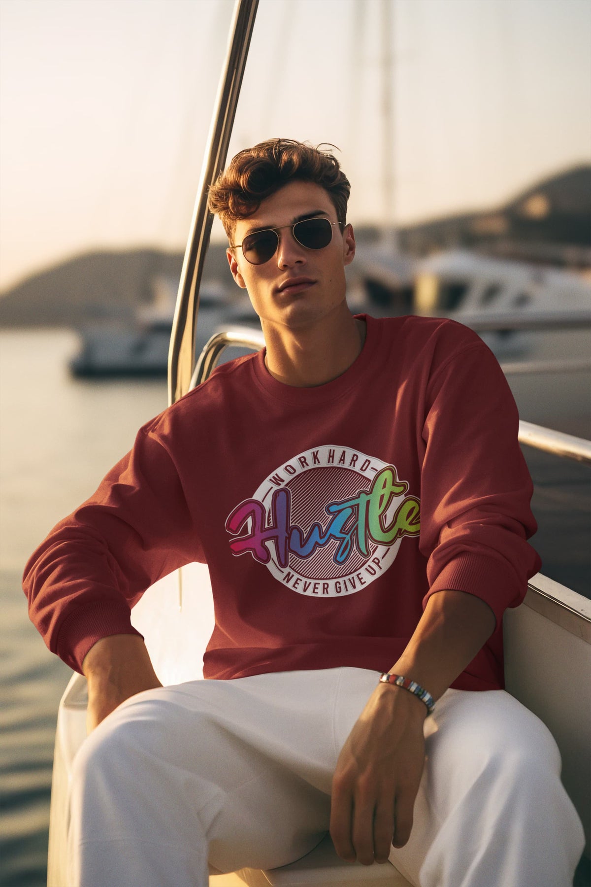 Men's Maroon Sweatshirts