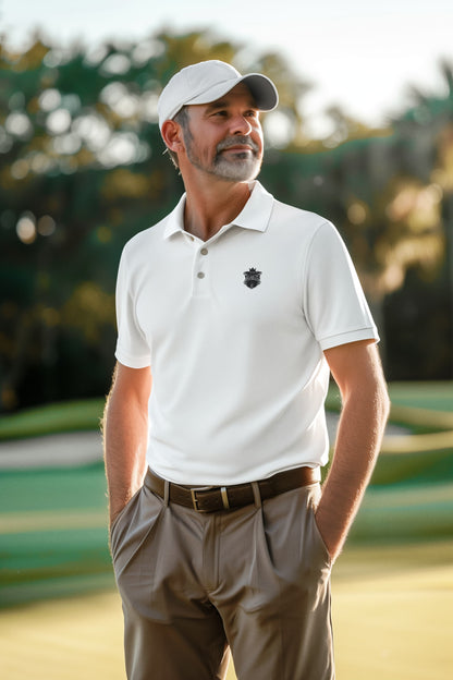 Men's White Polo T-shirts