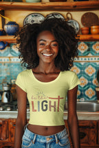 Women's Butter Yellow Crop Tops