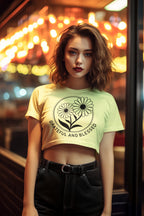 Women's Butter Yellow Crop Tops
