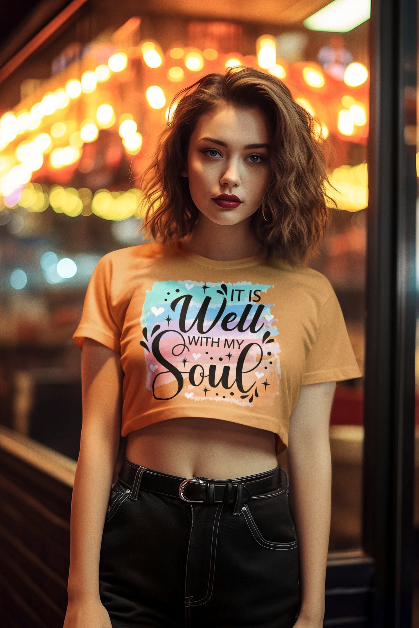 Women's Mustard Yellow Crop Tops
