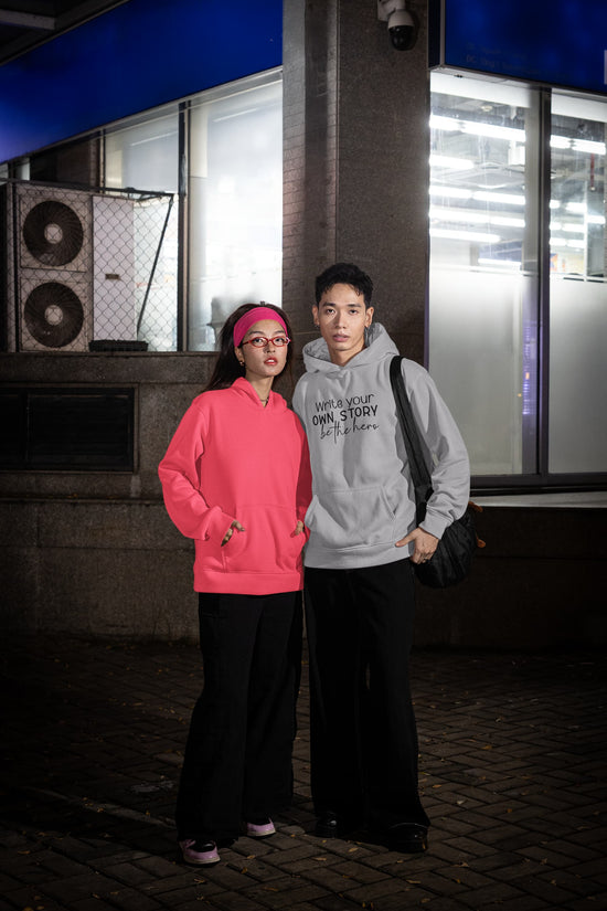 MENS MELANGE GREY HOODIES