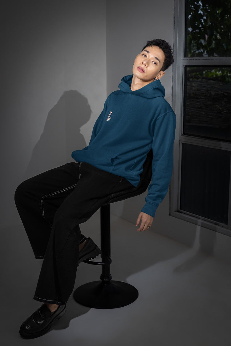 UNISEX NAVY BLUE HOODIES