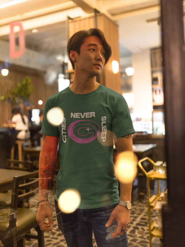 MENS OLIVE GREEN ROUNDNECK T-SHIRT