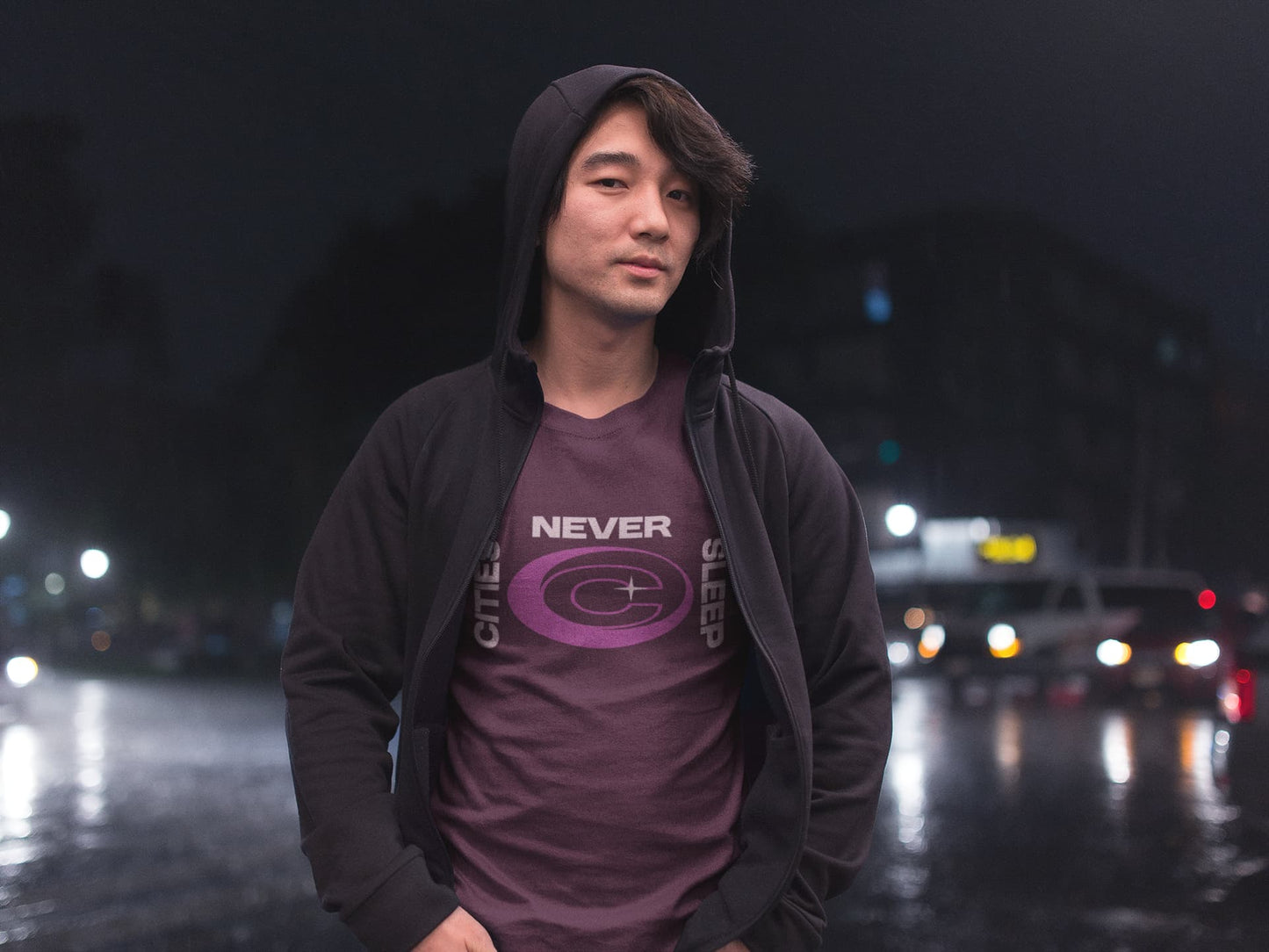MENS BURGUNDY ROUNDNECK T-SHIRT