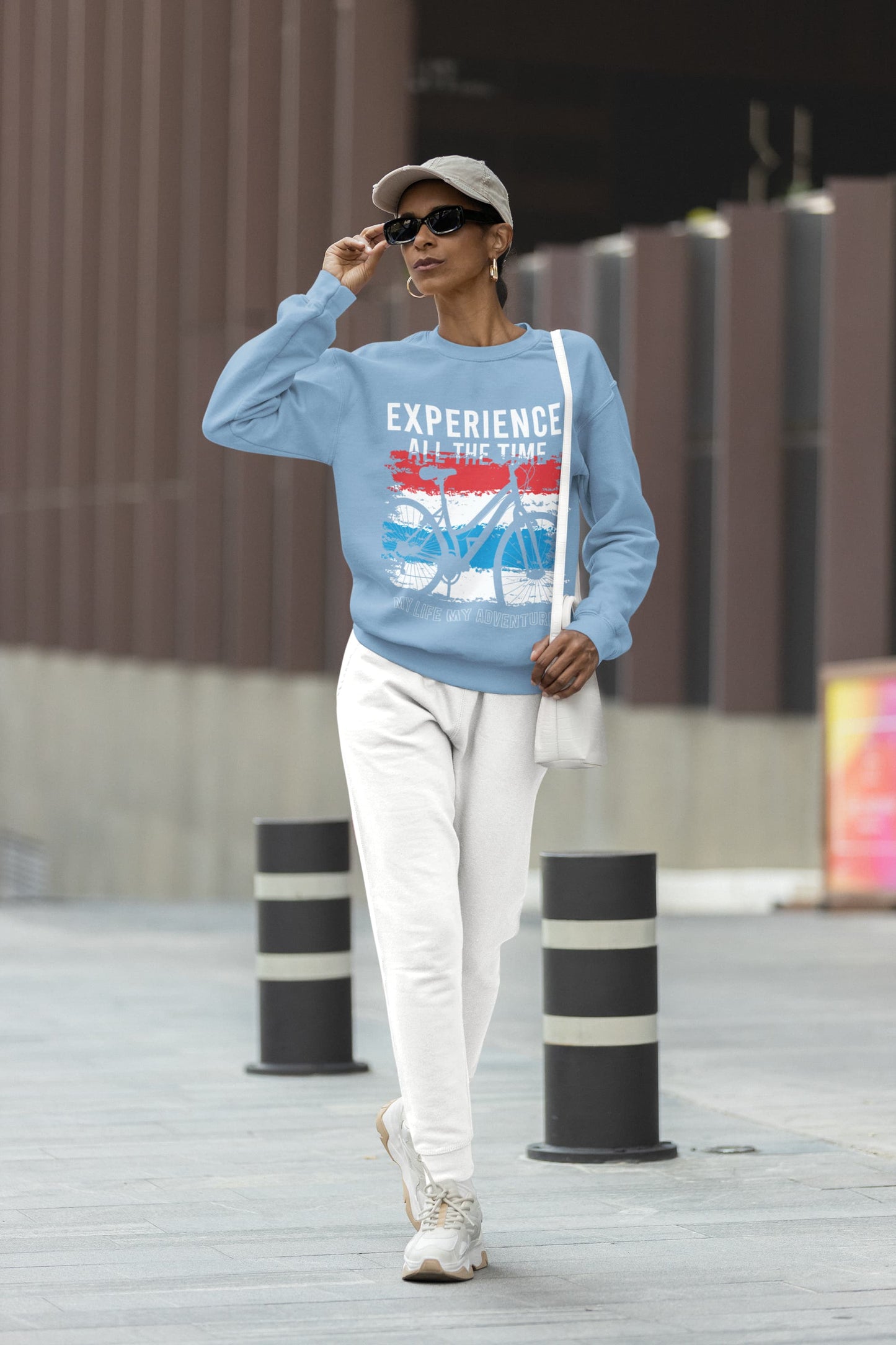 Women's Baby Blue Sweatshirts