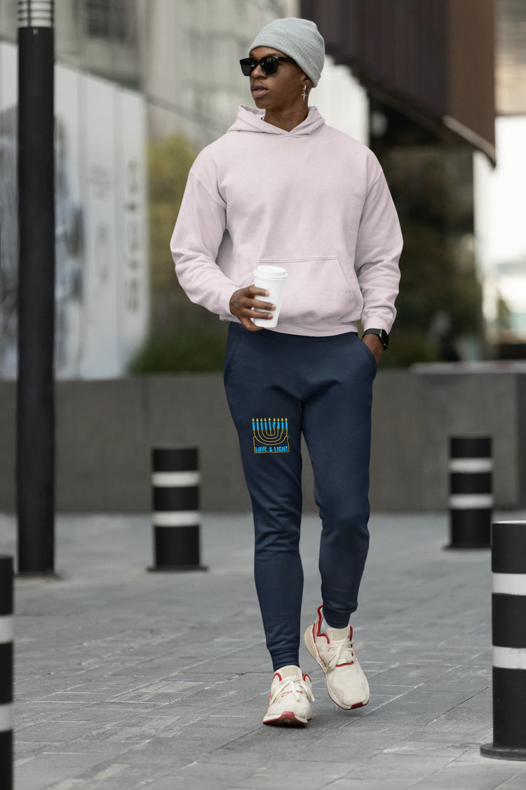 MENS NAVY BLUE JOGGERS 