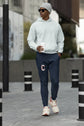 MENS NAVY BLUE JOGGERS