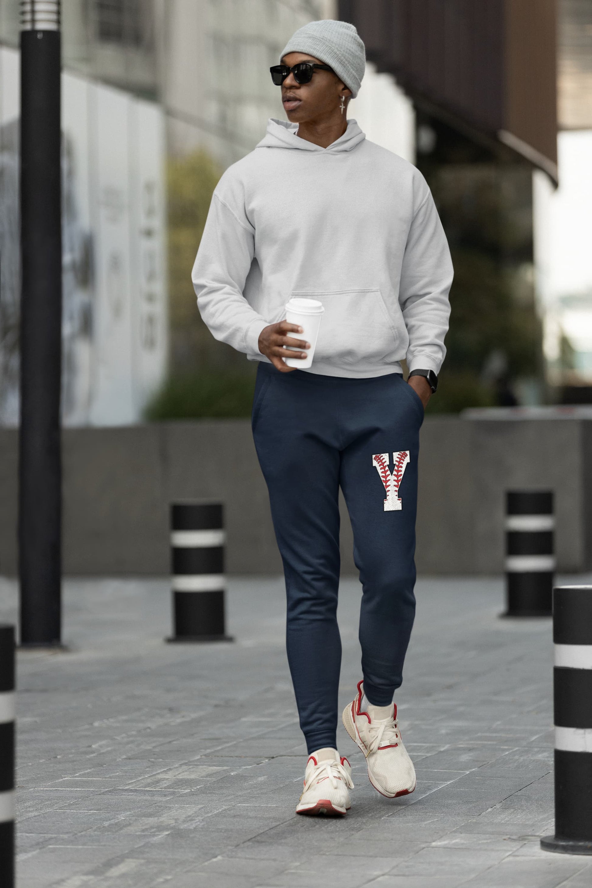 MENS BLUE NAVY JOGGERS
