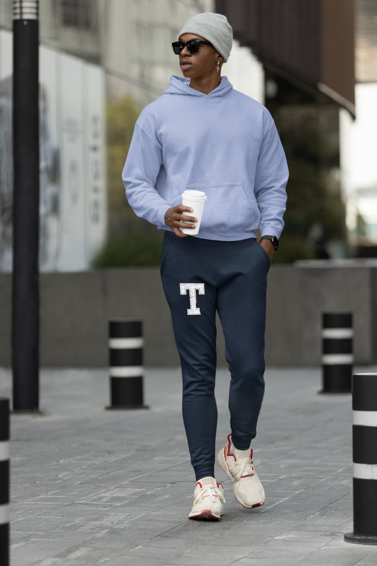 Men's Navy Blue Joggers