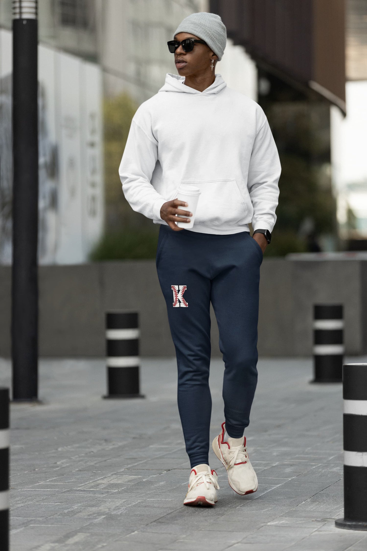 MENS NAVY BLUE JOGGERS