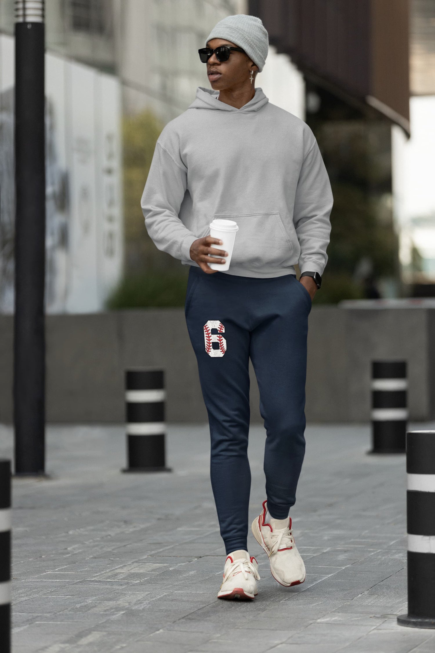 MENS NAVY BLUE JOGGERS 