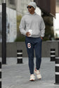 MENS NAVY BLUE JOGGERS 