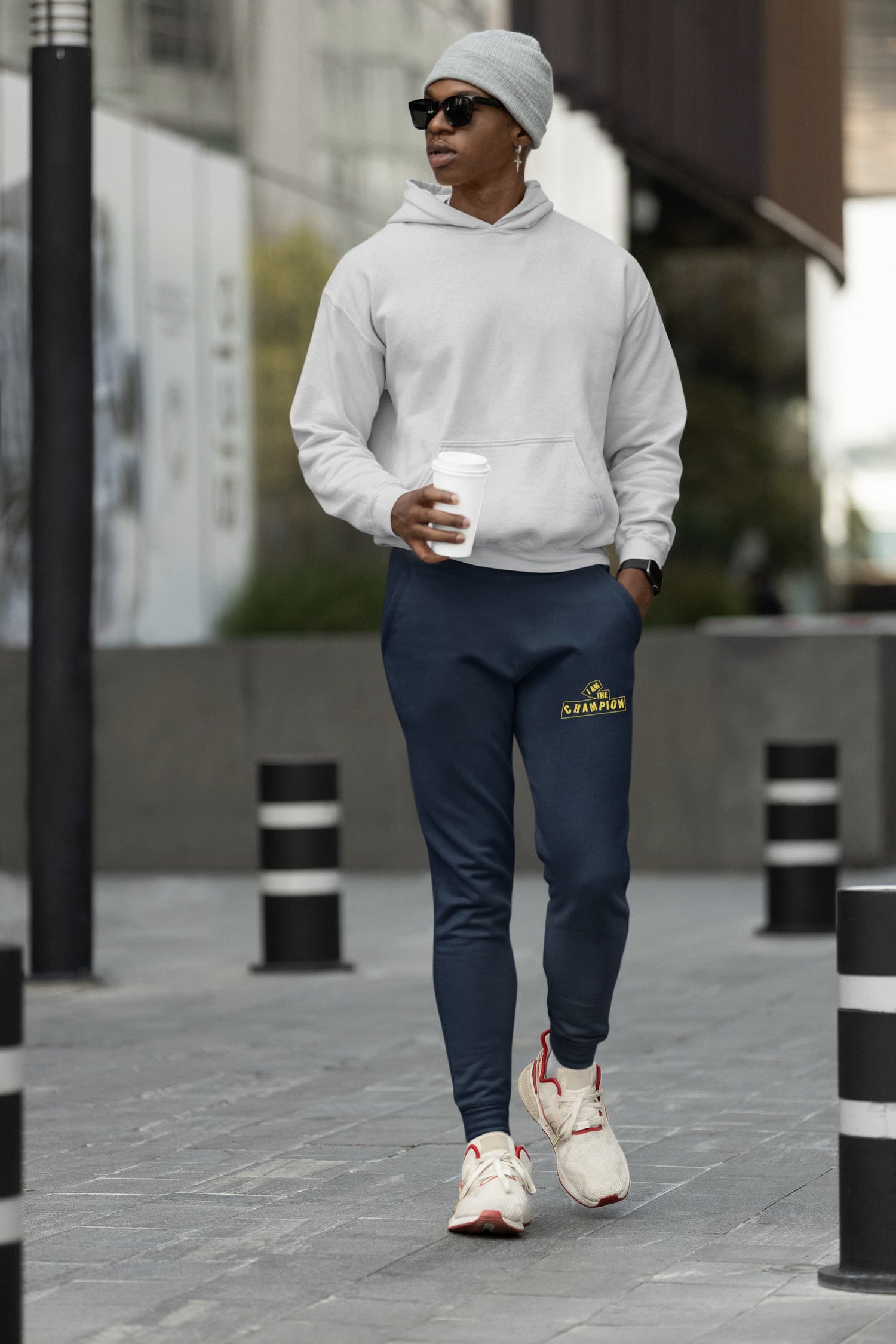 MENS NAVY BLUE JOGGERS