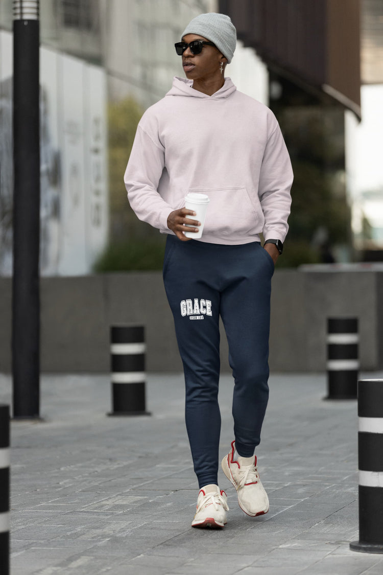 MENS NAVY BLUE JOGGERS