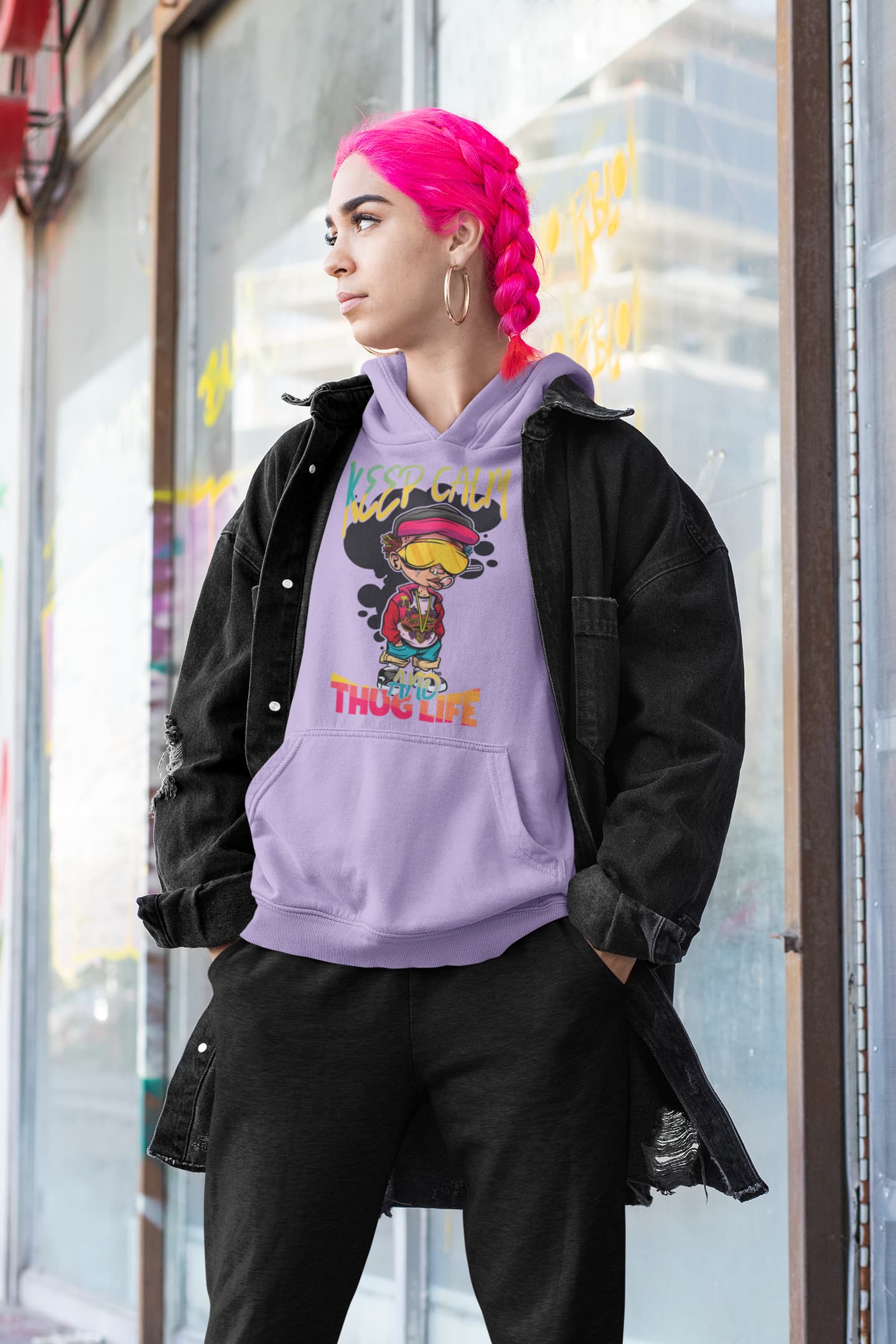Men's Iris Lavender Hoodies