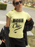 Women’s Butter Yellow Round Neck T-shirts