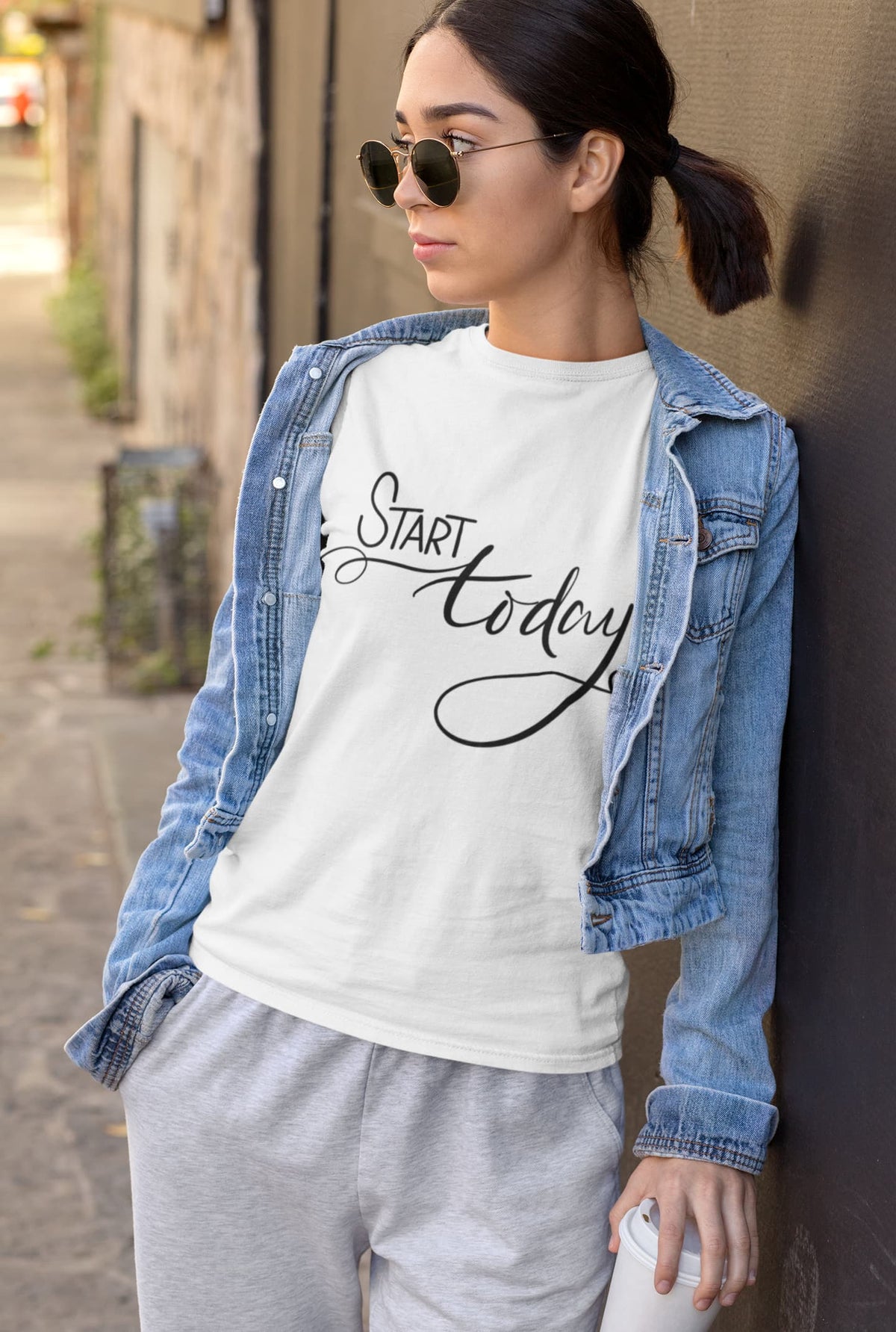 Karavirs® Start White graphic tee for women India