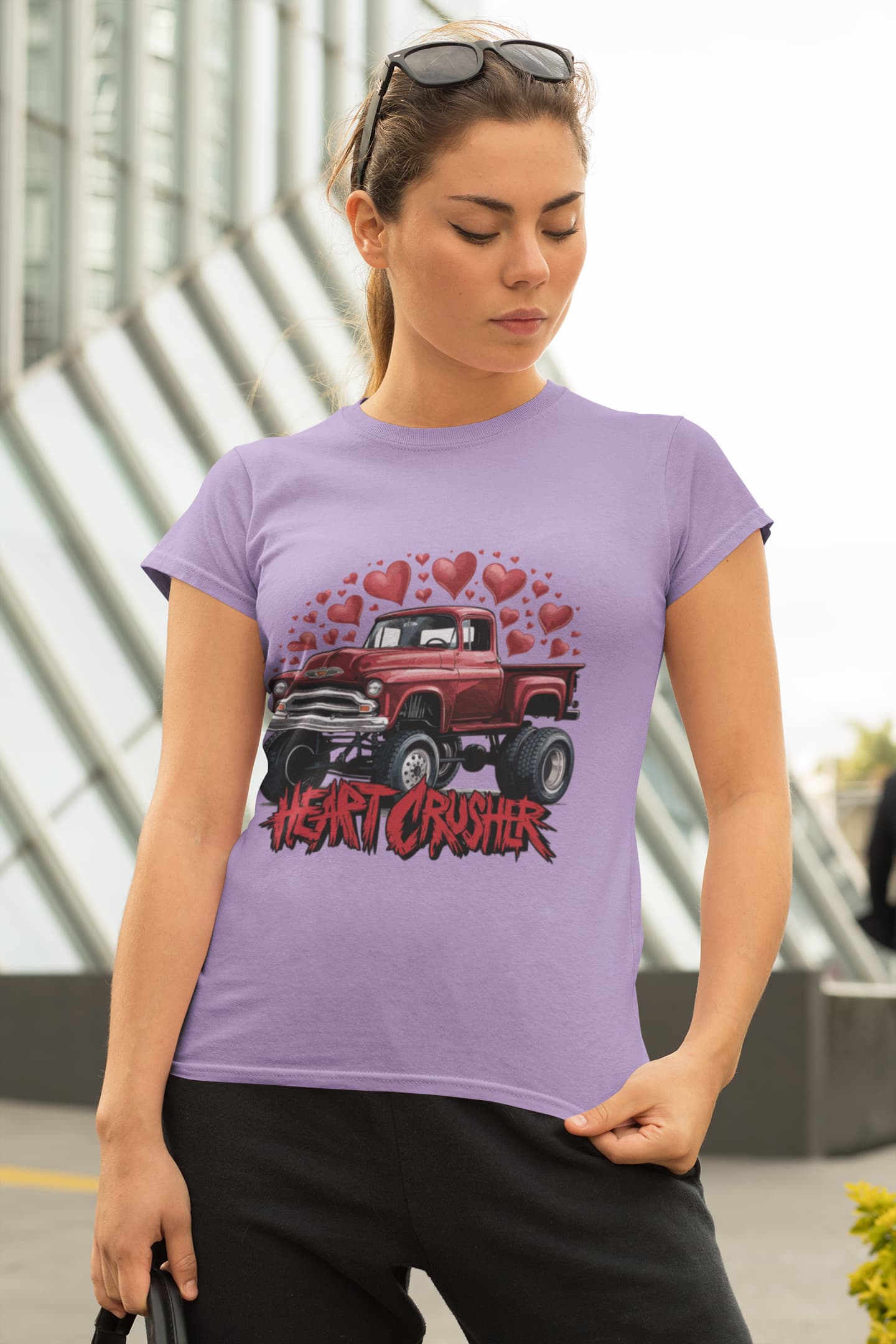 Women's Iris Lavender Round Neck T-shirts