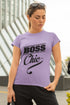 Women’s Iris Lavender Round Neck T-shirts