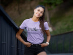 Women's Iris Lavender Round Neck T-shirts