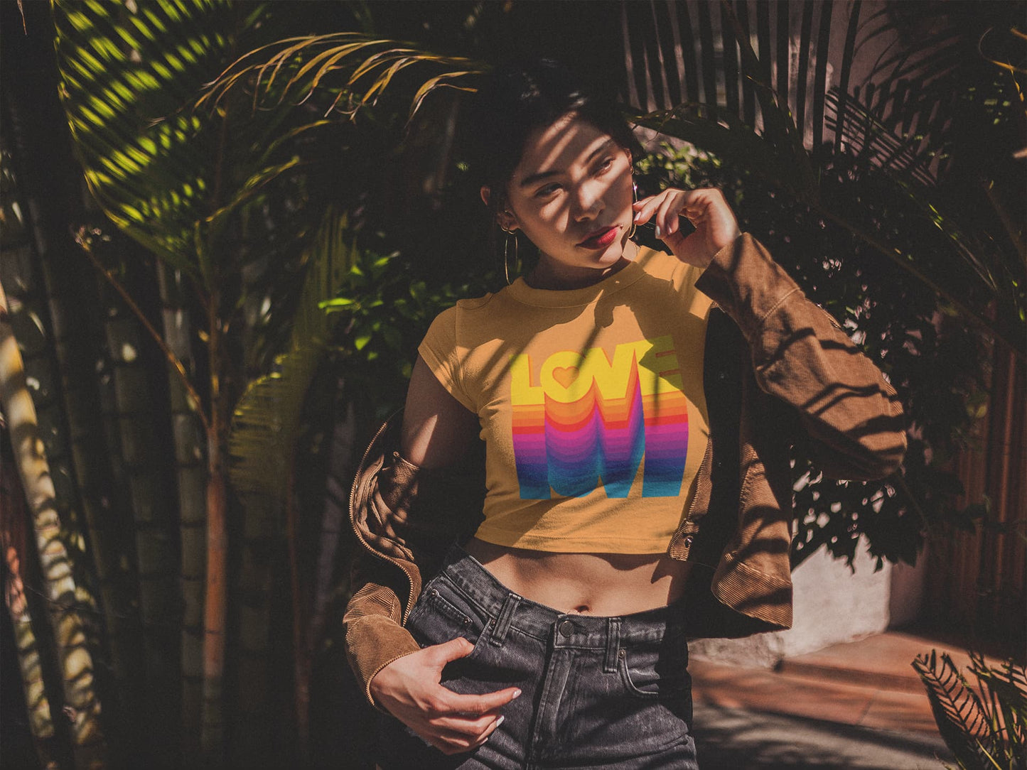 Women's Mustard Yellow Crop Tops