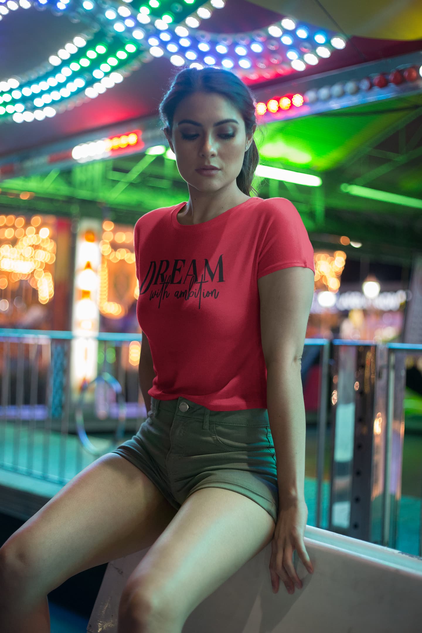 WOMENS RED CROP TOP