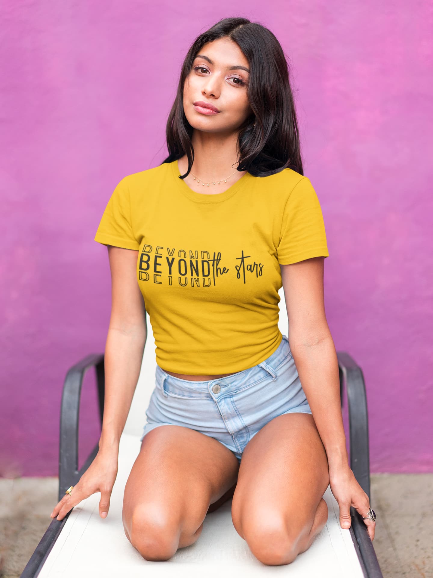 WOMENS GOLDEN YELLOW CROP TOP