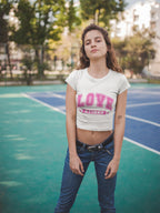 Women's White Crop Top