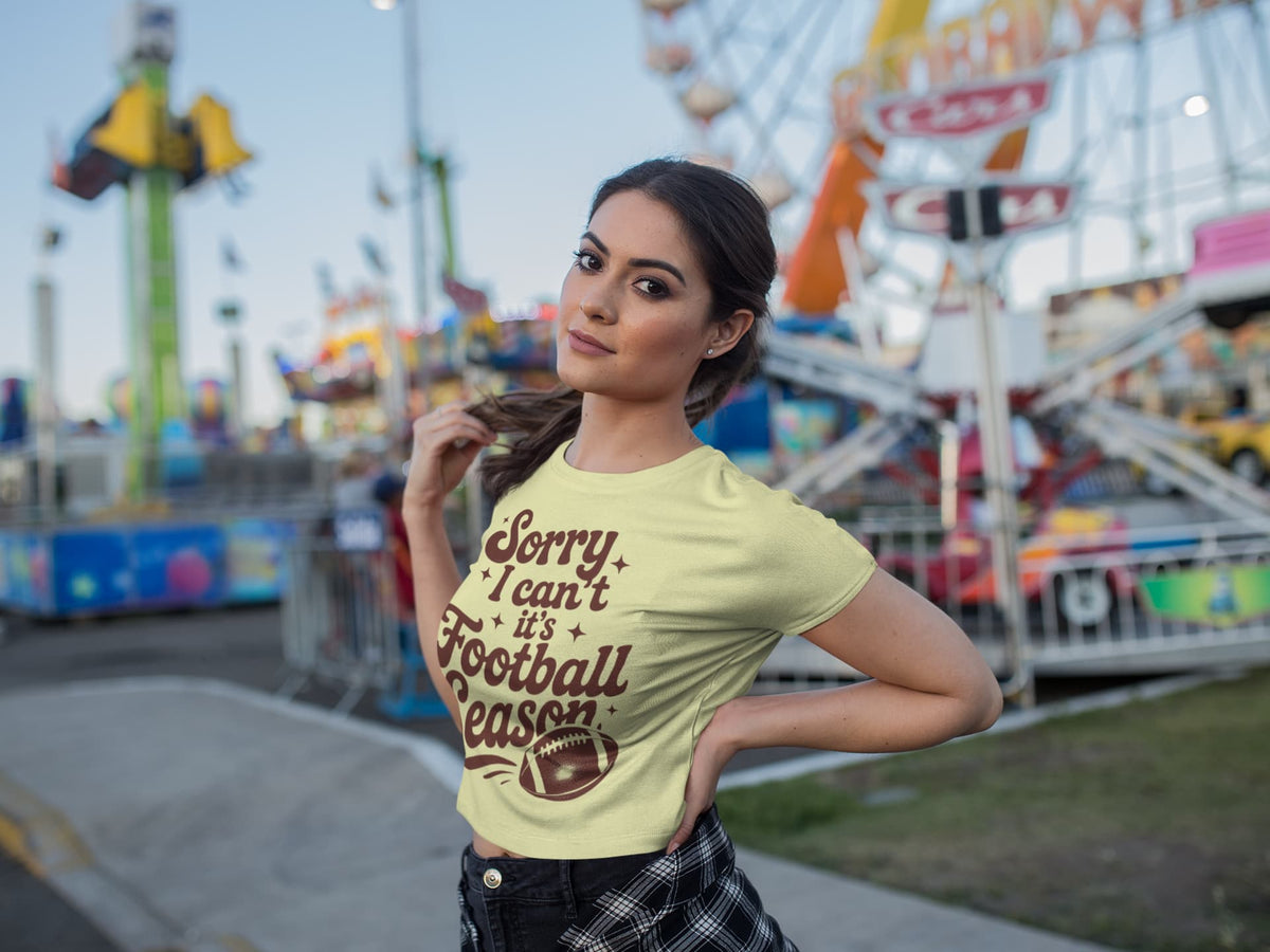 Women's Butter Yellow Crop Tops