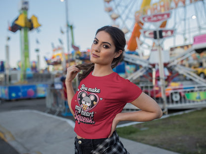 Women's Red Crop Tops