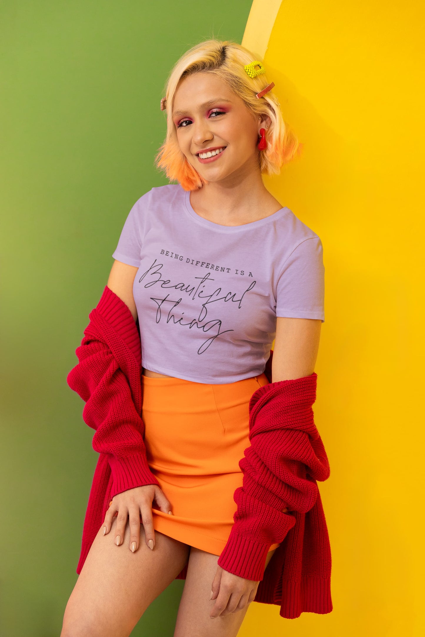 Women's Iris Lavender Crop Tops