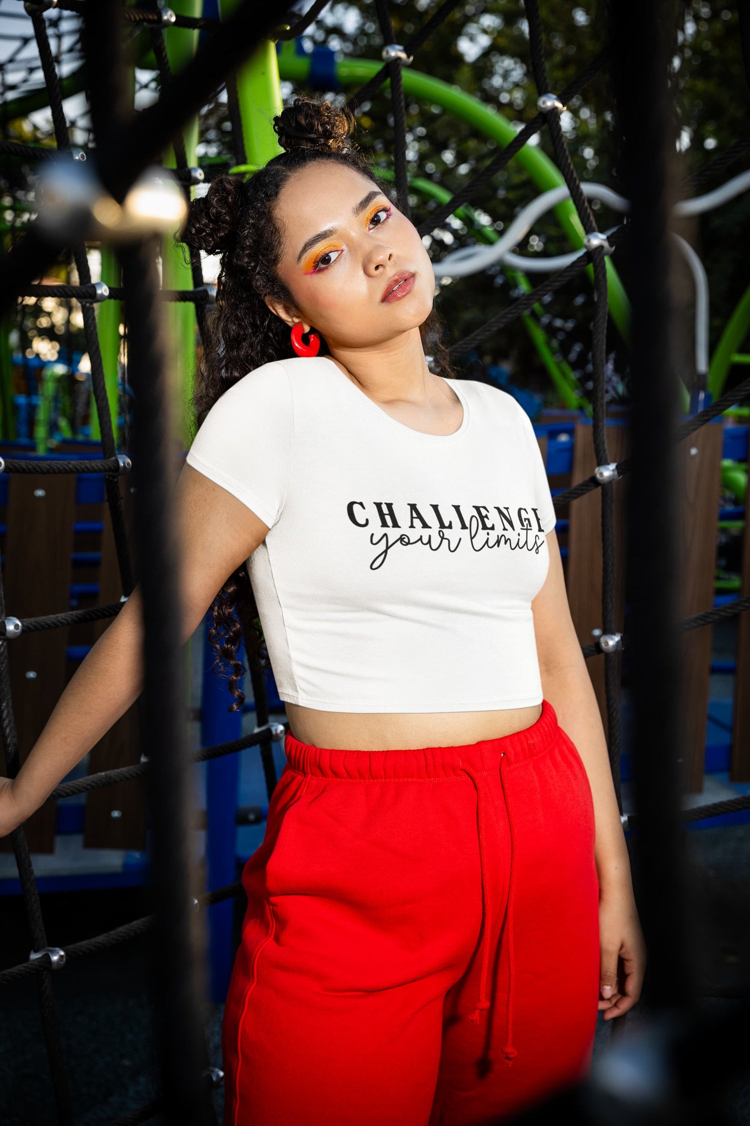 WOMENS WHITE CROP TOP