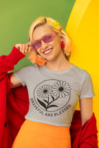 Women’s Melange Grey Crop Tops
