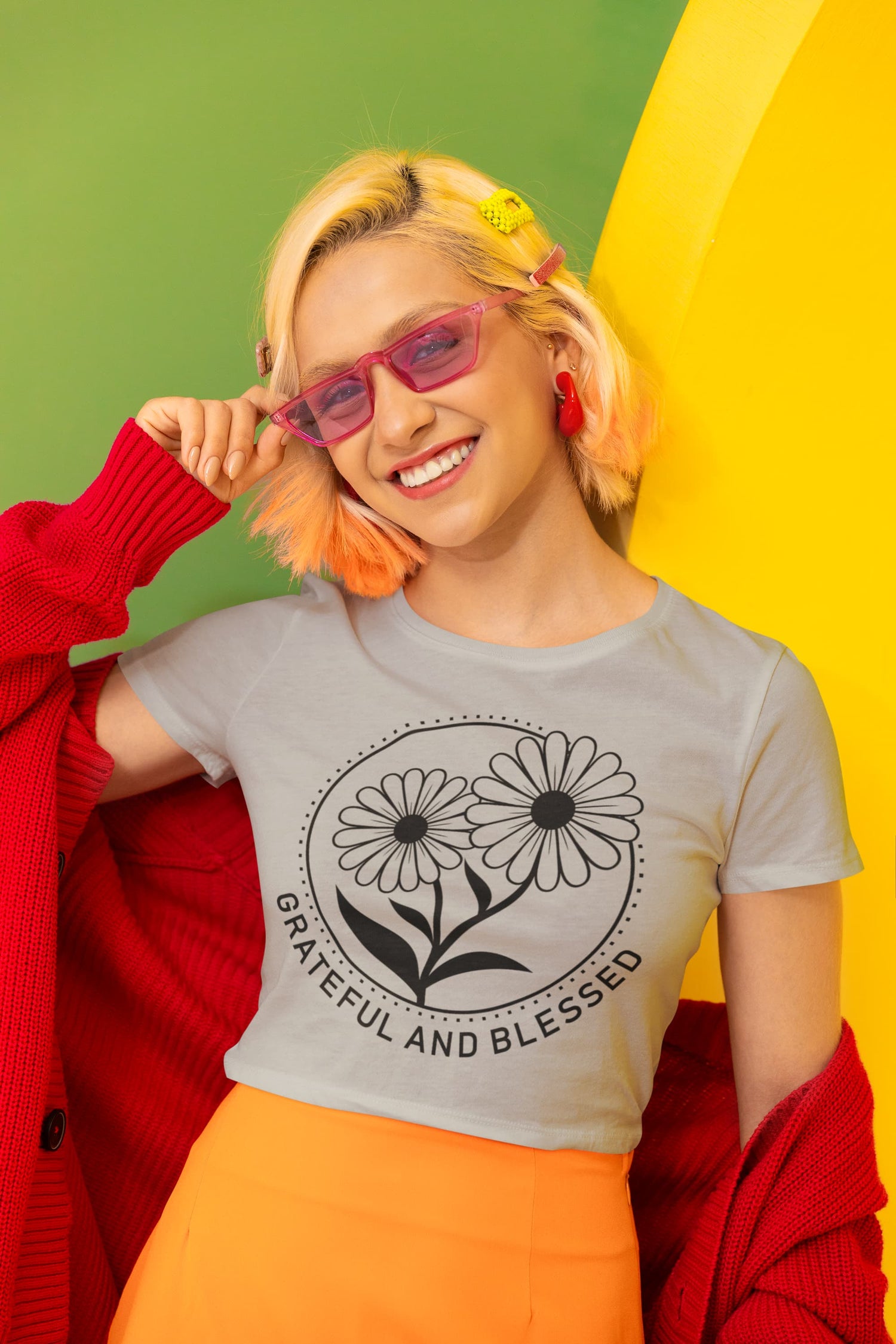 Women’s Melange Grey Crop Tops