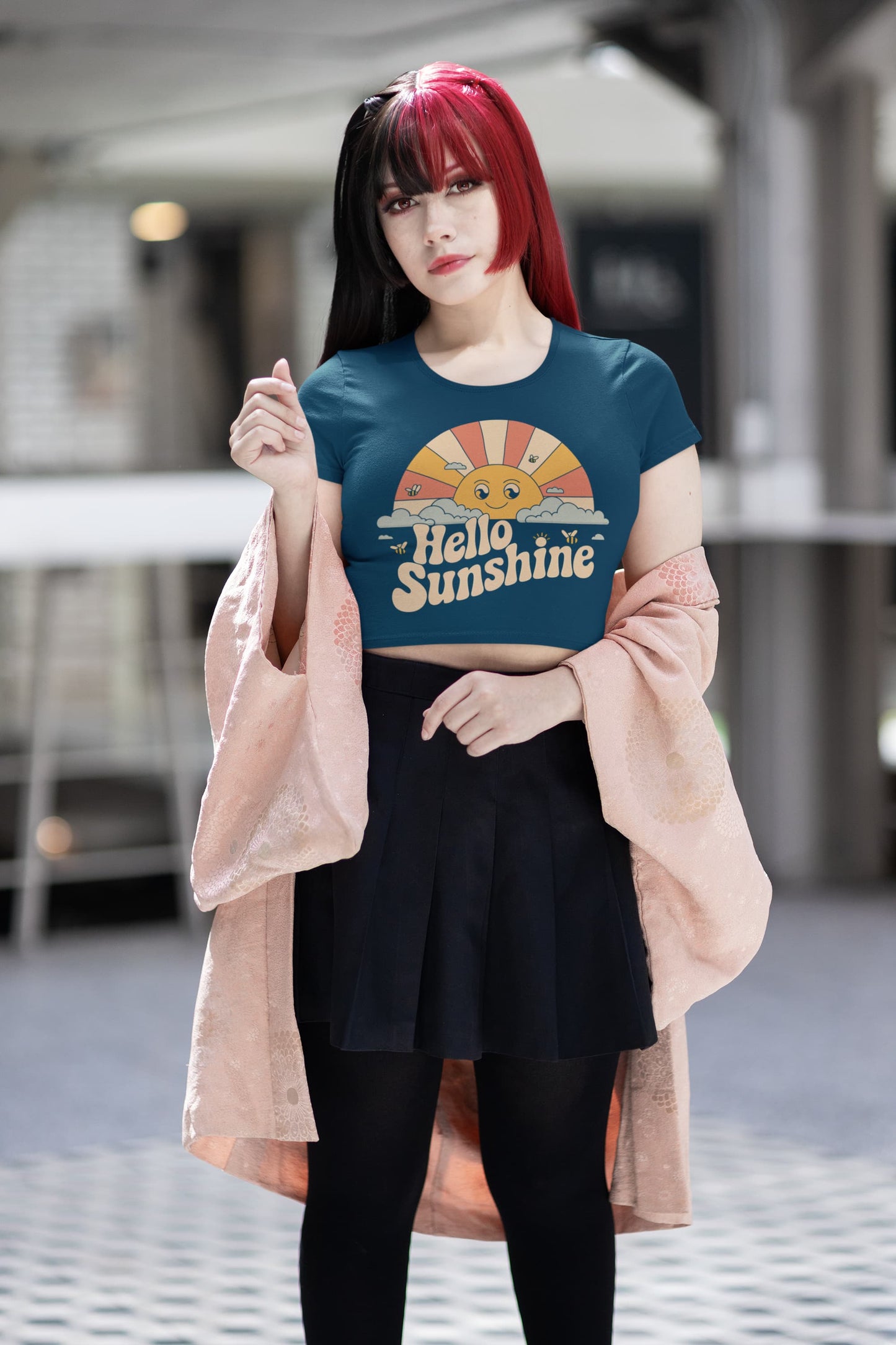 Women’s Navy Blue Crop Tops