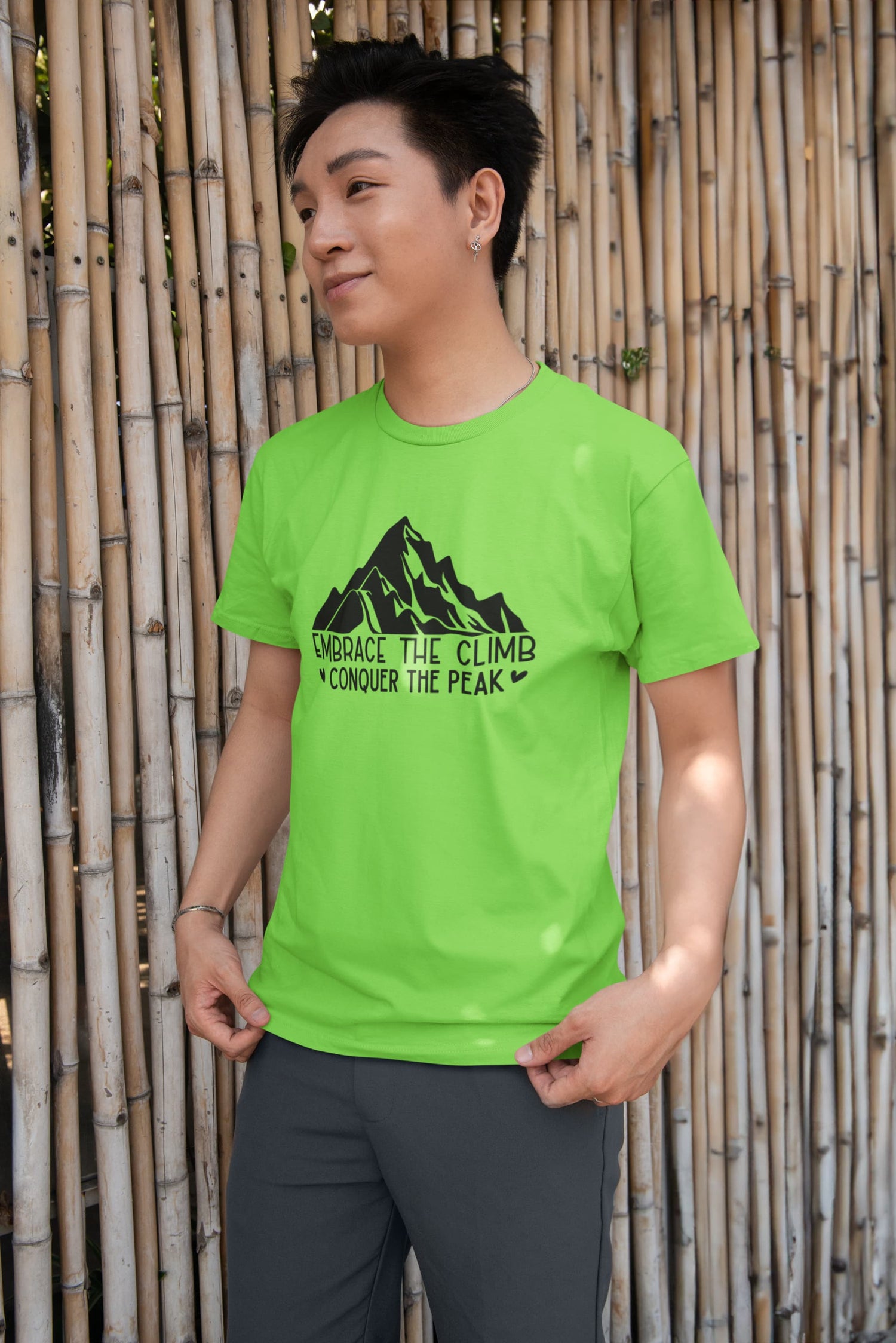 MENS LIRIL GREEN ROUNDNECK T-SHIRT