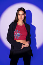 Women's Red Crop Tops
